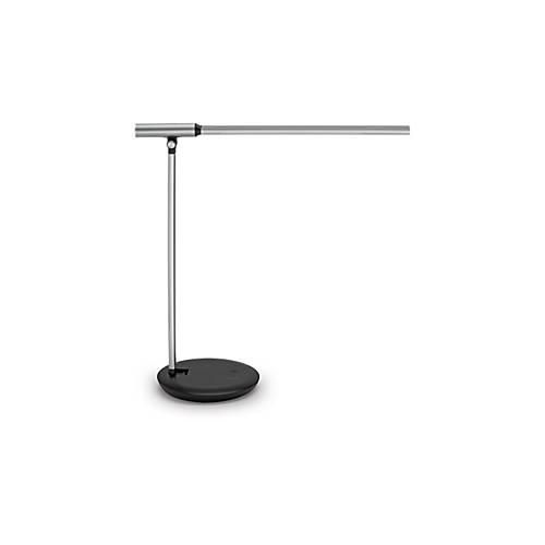 4002390075350 - Schreibtischlampe MAULrubia 82015 LED dimmbar mit USB-Ladeanschluss mit Standfuß silber schwarz 4002390075350 Maul 4002390075350 - Schreibtischlampe MAULrubia 82015 LED dimmbar mit USB-Ladeanschluss mit Standfuß silber schwarz 4002390075350 Maul