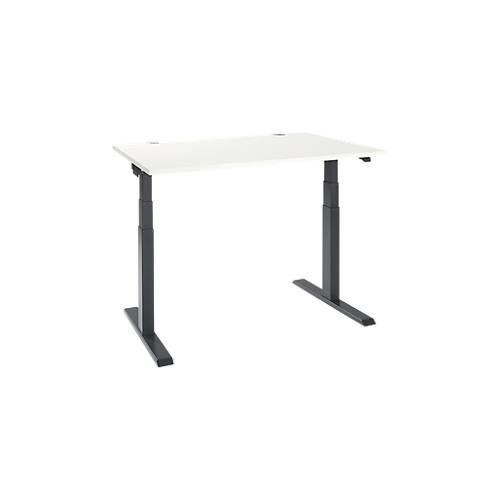 4251898821062 - Select Schreibtisch ERGO-T 20 elektrisch höhenverstellbar Rechteck T-Fuß B 1200 x T 800 x H 640-1300 mm weiß anthrazit 4251898821062 - Select Schreibtisch ERGO-T 20 elektrisch höhenverstellbar Rechteck T-Fuß B 1200 x T 800 x H 640-1300 mm weiß anthrazit