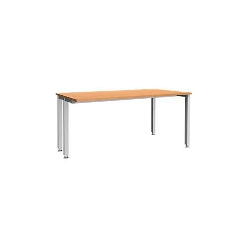 4250510841877 - Genius Schreibtisch MODENA FLEX 4-Fuß-Quadratrohr verkürzte Seitenteile B 1600 mm buche 4250510841877 - Genius Schreibtisch MODENA FLEX 4-Fuß-Quadratrohr verkürzte Seitenteile B 1600 mm buche