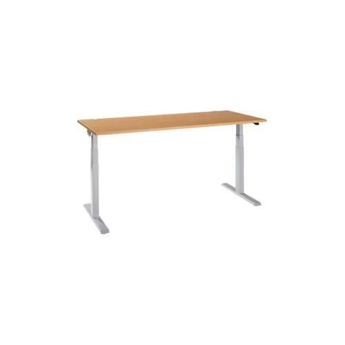 4251898821192 - Select Schreibtisch ERGO-T 20 elektrisch höhenverstellbar Rechteck T-Fuß B 1800 x T 800 x H 640-1300 mm Buche weißalu 4251898821192 - Select Schreibtisch ERGO-T 20 elektrisch höhenverstellbar Rechteck T-Fuß B 1800 x T 800 x H 640-1300 mm Buche weißalu