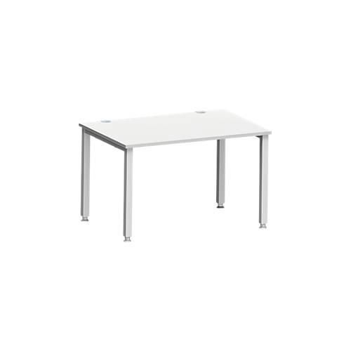 4250510841662 - Schreibtisch MODENA FLEX Rechteck 4-Fuß Quadratrohr B 1200 x T 800 x H 720-820 mm lichtgrau weißaluminium 4250510841662 - Schreibtisch MODENA FLEX Rechteck 4-Fuß Quadratrohr B 1200 x T 800 x H 720-820 mm lichtgrau weißaluminium