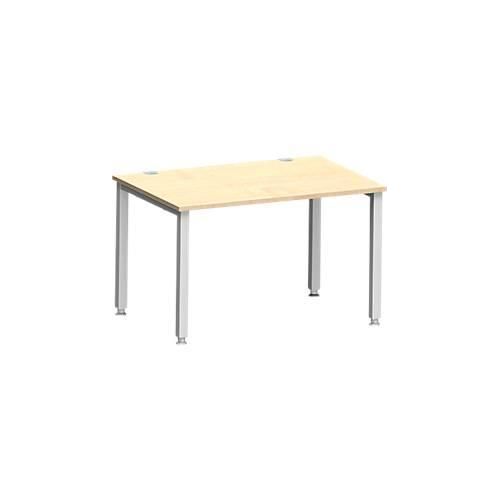 4250510841686 - Schreibtisch MODENA FLEX Rechteck 4-Fuß Quadratrohr B 1200 x T 800 x H 720-820 mm Ahorn weißaluminium 4250510841686 - Schreibtisch MODENA FLEX Rechteck 4-Fuß Quadratrohr B 1200 x T 800 x H 720-820 mm Ahorn weißaluminium