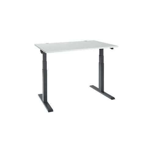 4251898820980 - Select Schreibtisch ERGO-T 20 elektrisch höhenverstellbar Rechteck T-Fuß B 1200 x T 800 x H 640-1300 mm lichtgrau anthrazit 4251898820980 - Select Schreibtisch ERGO-T 20 elektrisch höhenverstellbar Rechteck T-Fuß B 1200 x T 800 x H 640-1300 mm lichtgrau anthrazit