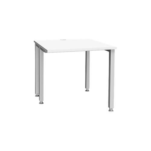 4250510841600 - Genius Schreibtisch MODENA FLEX 4-Fuß-Quadratrohr verkürzte Seitenteile B 800 mm weiß 4250510841600 - Genius Schreibtisch MODENA FLEX 4-Fuß-Quadratrohr verkürzte Seitenteile B 800 mm weiß