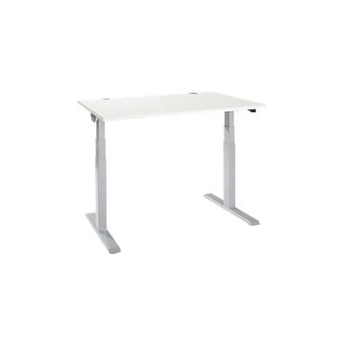 4251898821055 - Select Schreibtisch ERGO-T 20 elektrisch höhenverstellbar Rechteck T-Fuß B 1200 x T 800 x H 640-1300 mm weiß weißalu 4251898821055 - Select Schreibtisch ERGO-T 20 elektrisch höhenverstellbar Rechteck T-Fuß B 1200 x T 800 x H 640-1300 mm weiß weißalu