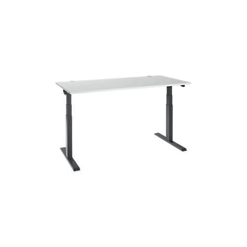 4251898821086 - Select Schreibtisch ERGO-T 20 elektrisch höhenverstellbar Rechteck T-Fuß B 1600 x T 800 x H 640-1300 mm lichtgrau anthrazit 4251898821086 - Select Schreibtisch ERGO-T 20 elektrisch höhenverstellbar Rechteck T-Fuß B 1600 x T 800 x H 640-1300 mm lichtgrau anthrazit