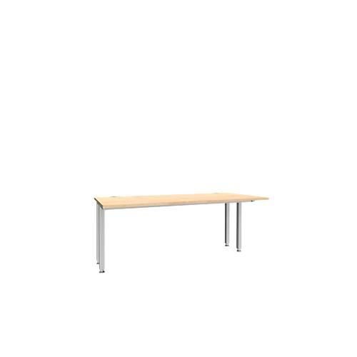 4250510842089 - Genius Schreibtisch MODENA FLEX 4-Fuß-Quadratrohr verkürzte Seitenteile B 1800 mm ahorn 4250510842089 - Genius Schreibtisch MODENA FLEX 4-Fuß-Quadratrohr verkürzte Seitenteile B 1800 mm ahorn