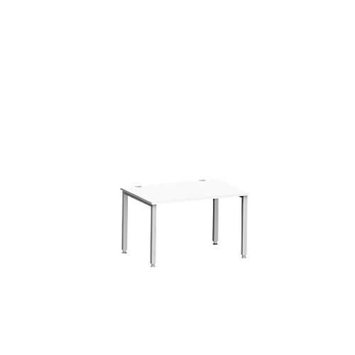 4250510841709 - Schreibtisch MODENA FLEX Rechteck 4-Fuß Quadratrohr B 1200 x T 800 x H 720-820 mm weiß weißaluminium 4250510841709 - Schreibtisch MODENA FLEX Rechteck 4-Fuß Quadratrohr B 1200 x T 800 x H 720-820 mm weiß weißaluminium