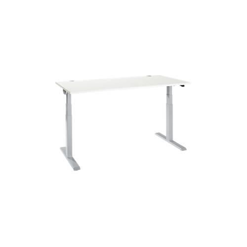4251898821154 - Select Schreibtisch ERGO-T 20 elektrisch höhenverstellbar Rechteck T-Fuß B 1600 x T 800 x H 640-1300 mm weiß weißalu 4251898821154 - Select Schreibtisch ERGO-T 20 elektrisch höhenverstellbar Rechteck T-Fuß B 1600 x T 800 x H 640-1300 mm weiß weißalu