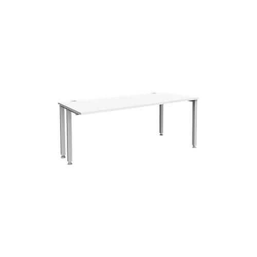 4250510842058 - Genius Schreibtisch MODENA FLEX 4-Fuß-Quadratrohr verkürzte Seitenteile B 1800 mm weiß 4250510842058 - Genius Schreibtisch MODENA FLEX 4-Fuß-Quadratrohr verkürzte Seitenteile B 1800 mm weiß