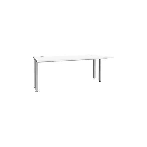 4250510842102 - Genius Schreibtisch MODENA FLEX 4-Fuß-Quadratrohr verkürzte Seitenteile B 1800 mm weiß