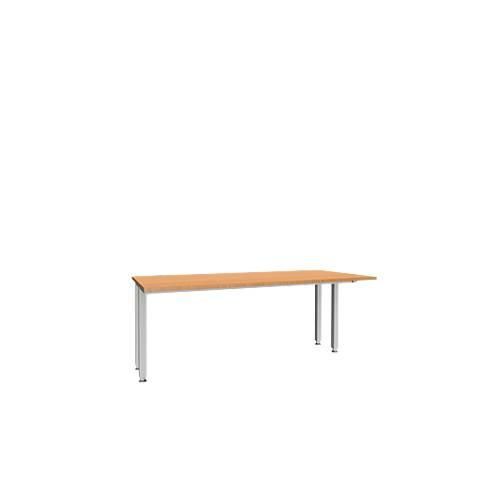 4250510842072 - Genius Schreibtisch MODENA FLEX 4-Fuß-Quadratrohr verkürzte Seitenteile B 1800 mm buche