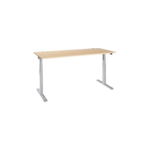 4251898821215 - Select Schreibtisch ERGO-T 20 elektrisch höhenverstellbar Rechteck T-Fuß B 1800 x T 800 x H 640-1300 mm Ahorn weißalu 4251898821215 - Select Schreibtisch ERGO-T 20 elektrisch höhenverstellbar Rechteck T-Fuß B 1800 x T 800 x H 640-1300 mm Ahorn weißalu
