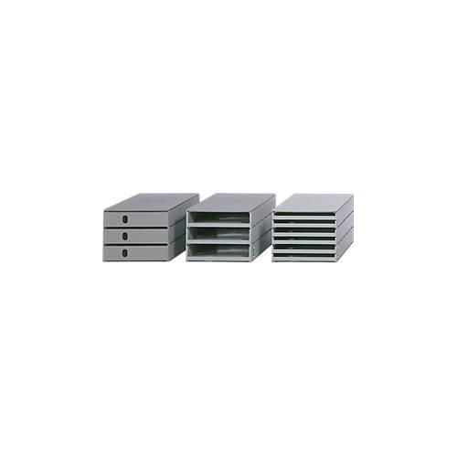 7612176102247 - Schubladenbox Styroval für Formate bis C4 3 offene Schübe Recyclingmaterial grau grau 7612176102247 - Schubladenbox Styroval für Formate bis C4 3 offene Schübe Recyclingmaterial grau grau