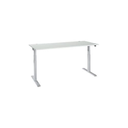 4251898821178 - Select Schreibtisch ERGO-T 20 elektrisch höhenverstellbar Rechteck T-Fuß B 1800 x T 800 x H 640-1300 mm lichtgrau weißalu 4251898821178 - Select Schreibtisch ERGO-T 20 elektrisch höhenverstellbar Rechteck T-Fuß B 1800 x T 800 x H 640-1300 mm lichtgrau weißalu
