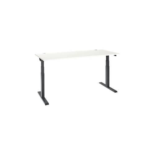 4251898821260 - Select Schreibtisch ERGO-T 20 elektrisch höhenverstellbar Rechteck T-Fuß B 1800 x T 800 x H 640-1300 mm weiß anthrazit 4251898821260 - Select Schreibtisch ERGO-T 20 elektrisch höhenverstellbar Rechteck T-Fuß B 1800 x T 800 x H 640-1300 mm weiß anthrazit