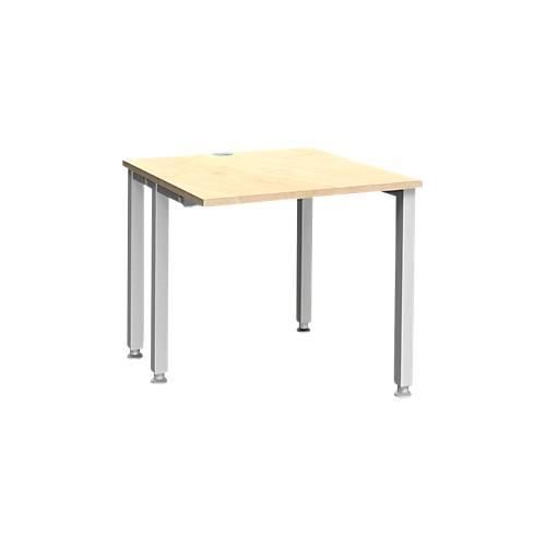 4250510841587 - Genius Schreibtisch MODENA FLEX 4-Fuß-Quadratrohr verkürzte Seitenteile B 800 mm ahorn