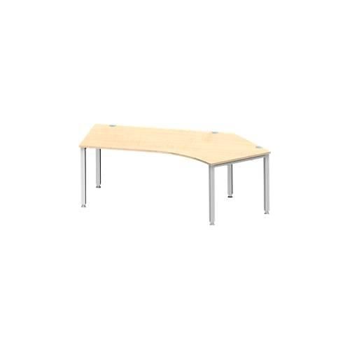 4250510842737 - Genius Winkelschreibtisch MODENA FLEX 135° Ansatz rechts 4-Fuß-Quadratrohr B 2165 mm ahorn weiß 4250510842737 - Genius Winkelschreibtisch MODENA FLEX 135° Ansatz rechts 4-Fuß-Quadratrohr B 2165 mm ahorn weiß