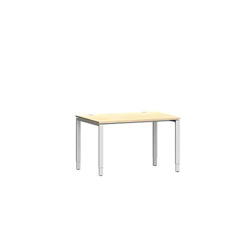 4250510843185 - Genius Schreibtisch Modena Flex Rechteck 4-Fuß Rechteckrohr B 1200 x T 800 x H 650-850 mm Ahorn weißaluminium 4250510843185 - Genius Schreibtisch Modena Flex Rechteck 4-Fuß Rechteckrohr B 1200 x T 800 x H 650-850 mm Ahorn weißaluminium