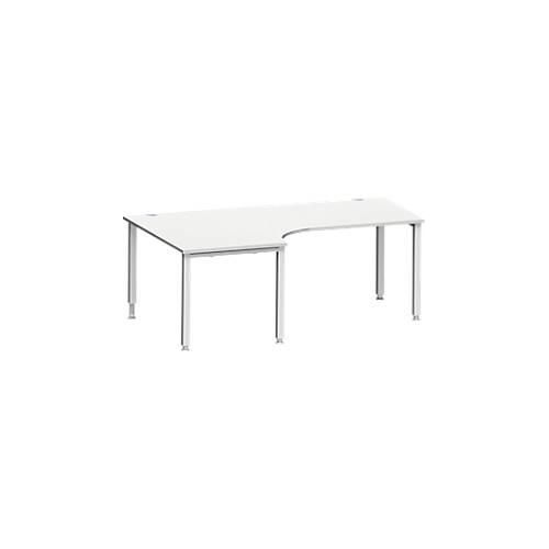 4250510842560 - Genius Winkelschreibtisch MODENA FLEX 90° Ansatz links 4-Fuß-Quadratrohr B 2000 mm lichtgrau 4250510842560 - Genius Winkelschreibtisch MODENA FLEX 90° Ansatz links 4-Fuß-Quadratrohr B 2000 mm lichtgrau