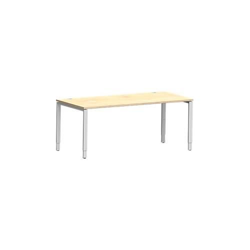 4250510843482 - Genius Schreibtisch Modena Flex Rechteck 4-Fuß Rechteckrohr B 1800 x T 800 x H 650-850 mm Ahorn weißaluminium 4250510843482 - Genius Schreibtisch Modena Flex Rechteck 4-Fuß Rechteckrohr B 1800 x T 800 x H 650-850 mm Ahorn weißaluminium