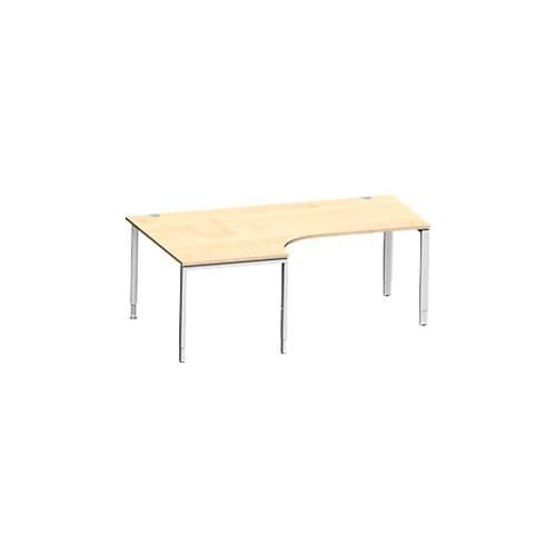 4250510844083 - Genius Winkelschreibtisch MODENA FLEX 90°Ansatz links B 2000 mm Ahorn