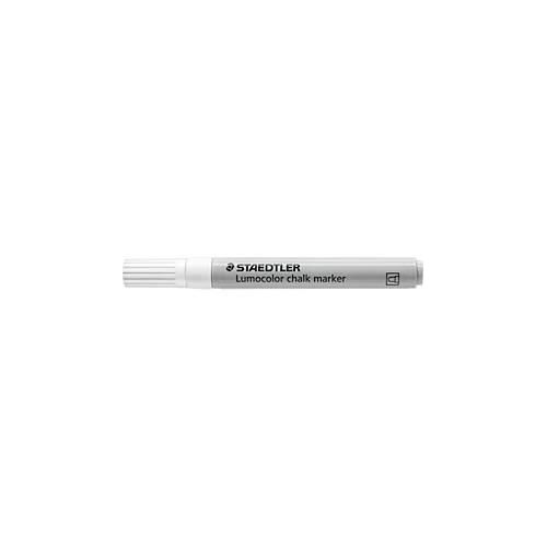 4007817087527 - Kreidemarker STAEDTLER Lumocolor® Rundspitze Schreibfarbe weiß Strichbreite 24 mm für glatte Oberflächen Flüssigkeit auf Wasserbasis 4007817087527 - Kreidemarker STAEDTLER Lumocolor® Rundspitze Schreibfarbe weiß Strichbreite 24 mm für glatte Oberflächen Flüssigkeit auf Wasserbasis