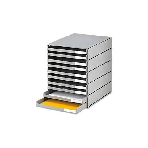 7612176089142 - styro® Schubladenbox Styroval Pro 10 Schubladen offen DIN C4 Polystyrol öko-grau 7612176089142 - styro® Schubladenbox Styroval Pro 10 Schubladen offen DIN C4 Polystyrol öko-grau