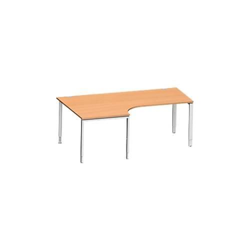 4250510844076 - Genius Winkelschreibtisch MODENA FLEX 90°Ansatz links B 2000 mm Buche 4250510844076 - Genius Winkelschreibtisch MODENA FLEX 90°Ansatz links B 2000 mm Buche