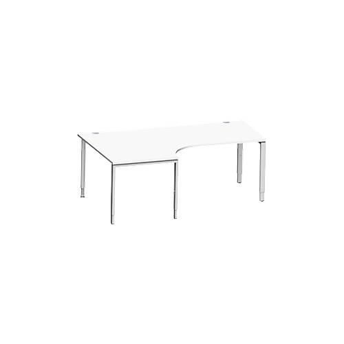 4250510844106 - Genius Schreibt 90° li 4-F VKTWinkelschreibtisch MODENA FLEX 90°Ansatz links B 2000 mm weiß 4250510844106 - Genius Schreibt 90° li 4-F VKTWinkelschreibtisch MODENA FLEX 90°Ansatz links B 2000 mm weiß