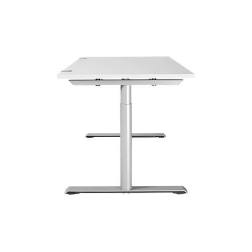 4250510874684 - Genius Schreibtisch MODENA FLEX T-Fuß-Rundrohr B 1600 x T 800 mm weiß weißalu 4250510874684 - Genius Schreibtisch MODENA FLEX T-Fuß-Rundrohr B 1600 x T 800 mm weiß weißalu
