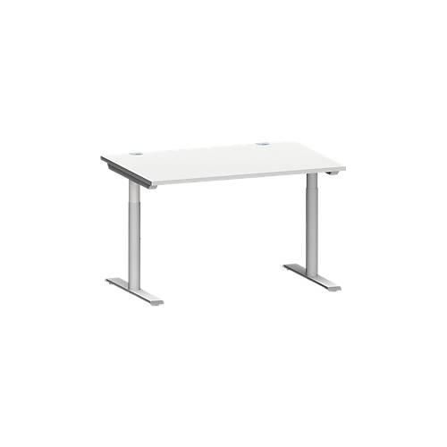 4250510938461 - Genius Schreibtisch MODENA FLEX T-Fuß-Rundrohr B 1200 x T 800 mm lichtgrau 4250510938461 - Genius Schreibtisch MODENA FLEX T-Fuß-Rundrohr B 1200 x T 800 mm lichtgrau