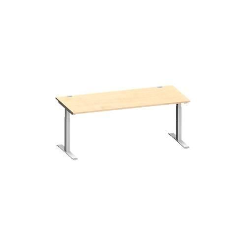 4250510875117 - Genius Schreibtisch MODENA FLEX Rechteck T-Fuß Rechteckrohr B 1800 x T 800 x H 650-850 mm Ahorn weißalu 4250510875117 - Genius Schreibtisch MODENA FLEX Rechteck T-Fuß Rechteckrohr B 1800 x T 800 x H 650-850 mm Ahorn weißalu