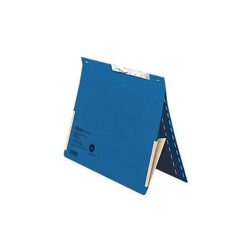 4014481214142 - Pendelhefter Falken Format A4 für bis zu 200 Blatt 2 Fächer Schlitzstanzung Behördenheftung Tasche Recycling-Karton blau 50 Stück