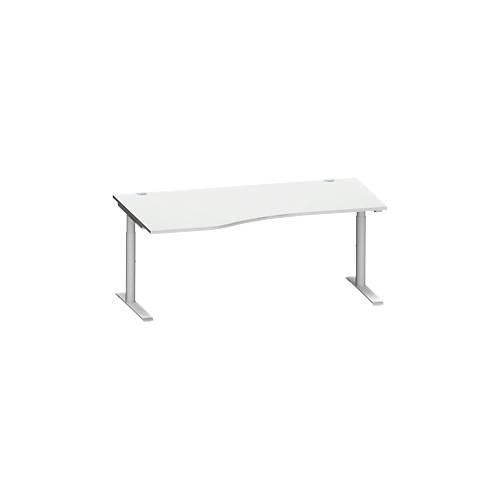 4250510875896 - Genius Freiformschreibtisch MODENA FLEX Ansatz links lichtgrau