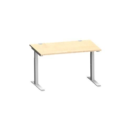 4250510876213 - Genius Schreibtisch MODENA FLEX C-Fuß-Rechteckrohr B 1200 x T 800 mm Ahorn weißalu 4250510876213 - Genius Schreibtisch MODENA FLEX C-Fuß-Rechteckrohr B 1200 x T 800 mm Ahorn weißalu