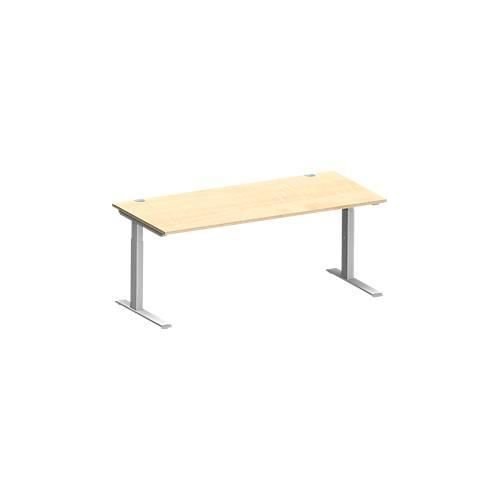 4250510876312 - Genius Schreibtisch MODENA FLEX C-Fuß-Rechteckrohr B 1800 x T 800 mm Ahorn weißalu 4250510876312 - Genius Schreibtisch MODENA FLEX C-Fuß-Rechteckrohr B 1800 x T 800 mm Ahorn weißalu