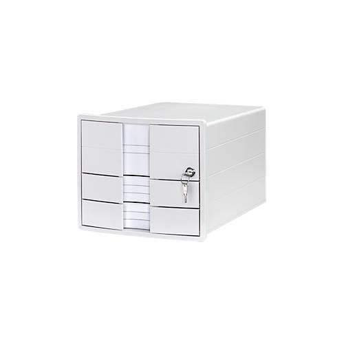 4012473100961 - Schubladenbox Impuls 20 Format A4 3 geschlossene Schübe stapelbar abschließbar weiß 4012473100961 - Schubladenbox Impuls 20 Format A4 3 geschlossene Schübe stapelbar abschließbar weiß