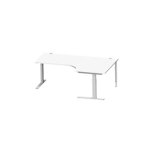4250510938874 - Genius Winkelschreibtisch MODENA FLEX 90° C-Fuß-Rechteckrohr B 2000 mm Ansatz rechts weiß weißalu 4250510938874 - Genius Winkelschreibtisch MODENA FLEX 90° C-Fuß-Rechteckrohr B 2000 mm Ansatz rechts weiß weißalu