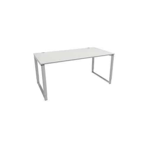 4250510881637 - Genius Schreibtisch Modena Flex höheneinstellbar Rechteckform Bügelfuß Breite 1600 mm lichtgrau 4250510881637 - Genius Schreibtisch Modena Flex höheneinstellbar Rechteckform Bügelfuß Breite 1600 mm lichtgrau