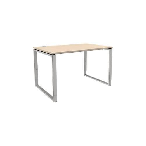 4250510881620 - Genius Schreibtisch Modena Flex höheneinstellbar Rechteckform Bügelfuß Breite 1200 mm weiß