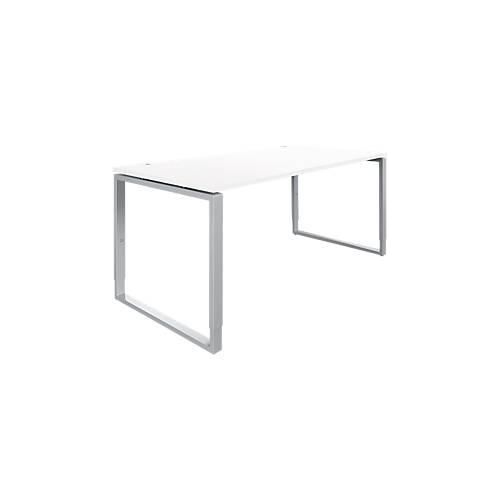 4250510881675 - Genius Schreibtisch Modena Flex höheneinstellbar Rechteckform Bügelfuß Breite 1600 mm weiß 4250510881675 - Genius Schreibtisch Modena Flex höheneinstellbar Rechteckform Bügelfuß Breite 1600 mm weiß