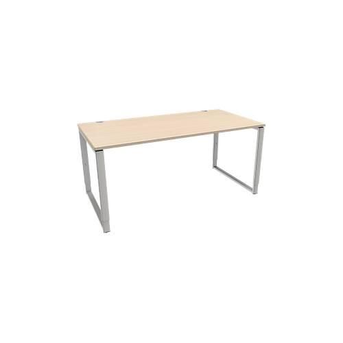 4250510881651 - Genius Schreibtisch Modena Flex höheneinstellbar Rechteckform Bügelfuß Breite 1600 mm Ahorn-Dekor