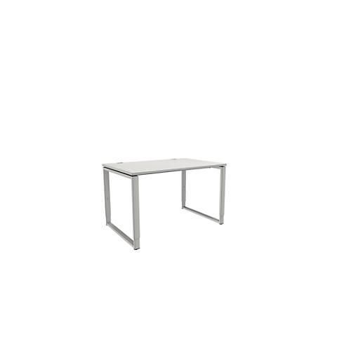 4250510881583 - Genius Schreibtisch Modena Flex höheneinstellbar Rechteckform Bügelfuß Breite 1200 mm lichtgrau