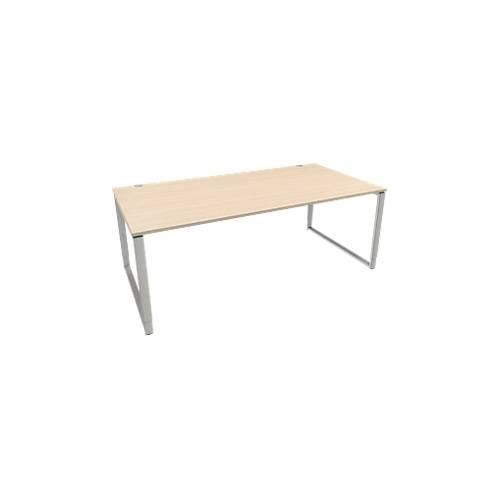 4250510881750 - Genius Schreibtisch Modena Flex höheneinstellbar Rechteckform Bügelfuß Breite 2000 mm Ahorn-Dekor