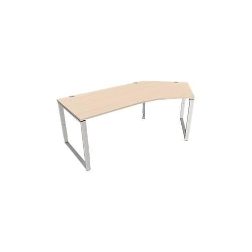 4250510882054 - Genius Winkelschreibtisch MODENA FLEX 135° Bügelfuß Ansatz rechts B B 2165 mm Ahorn-Dekor