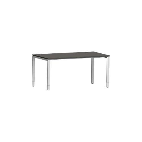 4250510882139 - Genius Schreibtisch Modena Flex Rechteck 4-Fuß Rechteckrohr B 1600 x T 800 x H 650-850 mm graphit weißaluminium 4250510882139 - Genius Schreibtisch Modena Flex Rechteck 4-Fuß Rechteckrohr B 1600 x T 800 x H 650-850 mm graphit weißaluminium