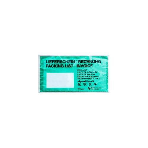 4251898800111 - Papier-Dokumententasche Lieferscheintasche SecurePack DIN lang Fenster links mit Aufdruck selbstklebend 100 % recycelbares Pergaminpapier grün 250 Stück 4251898800111 - Papier-Dokumententasche Lieferscheintasche SecurePack DIN lang Fenster links mit Aufdruck selbstklebend 100 % recycelbares Pergaminpapier grün 250 Stück