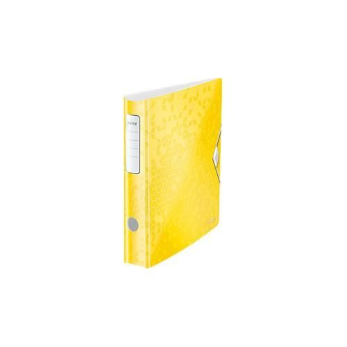 4002432594658 - LEITZ® Ordner Active WOW DIN A4 Rückenbreite 65 mm 5 Stück gelb