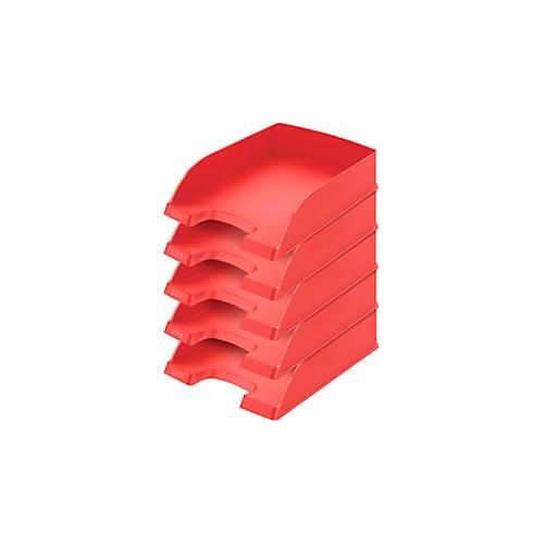 4002432500239 - LEITZ® Ablagekorb Standard 5227 Kunststoff 5 Stück rot